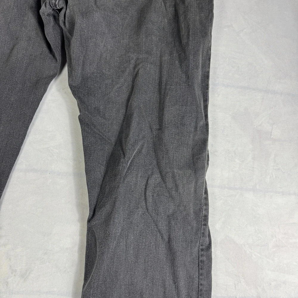 Vintage Riders By Lee Womens Straight Leg Jeans Black Denim 5-Pockets Size 16L